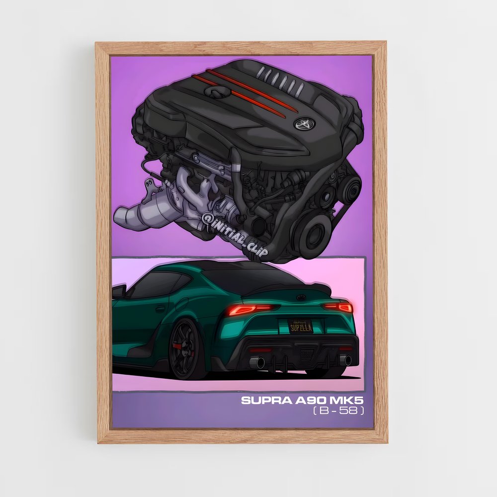 Poster Supra Powerhouse – affiche Toyota (vue 4)